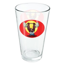 LOGOVISION Gym Beast Lifting Weights Weightlifting Strength Training 16 oz Pint Glass, Tempered Glass, Printed Design & A Perfect Fan Gift | Great for Cold Beverages, Soda, Water
