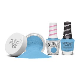 Gelish "Total Betty" Trio, Sky Blue Creme - Includes gel polish, lacquer, and dip