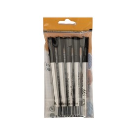 Bic Intensity Metal PRO Permanent Marker Ultra-Resistant Jet, Multi Surface, Fine Point, Black Ink, Bullet Point Pens For Wood, Glass, Plastic & Metal (5 PK)