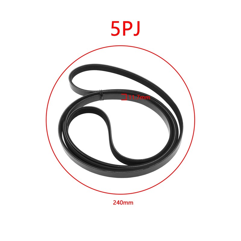5PJ1880 V-Ribbed Belt Compatible with Miele Tumble Dryer 5689130 Rubber