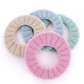 Toilet Seat Cover, Toilet Seat Mat, Toilet Cover, Dedicated Seat Cover, Elastic, Toilet Seat Cover, Antibacterial, Cold Protection, Odor Resistant, Thick, Washable, Fluffy, Compatible with O-Shape/U-Shape/V-Shaped Toilet Seats, 2 Pieces, Green