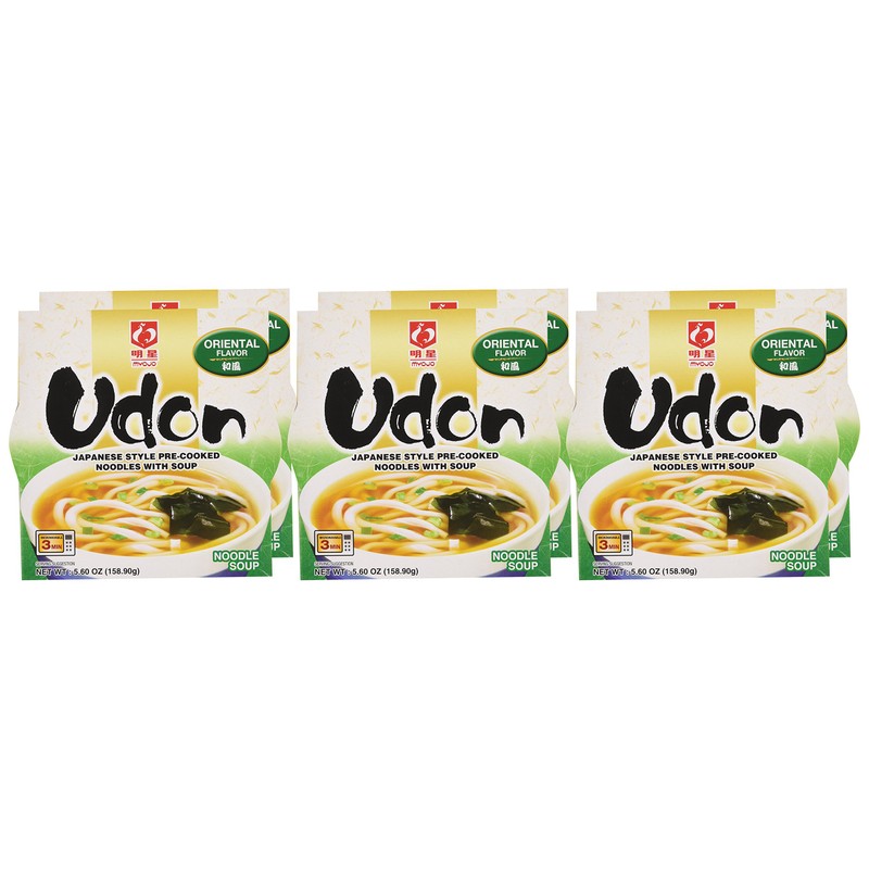 Myojo Bowl Flavored Udon Noodles, Original, 5.6 Ounce (Pack of