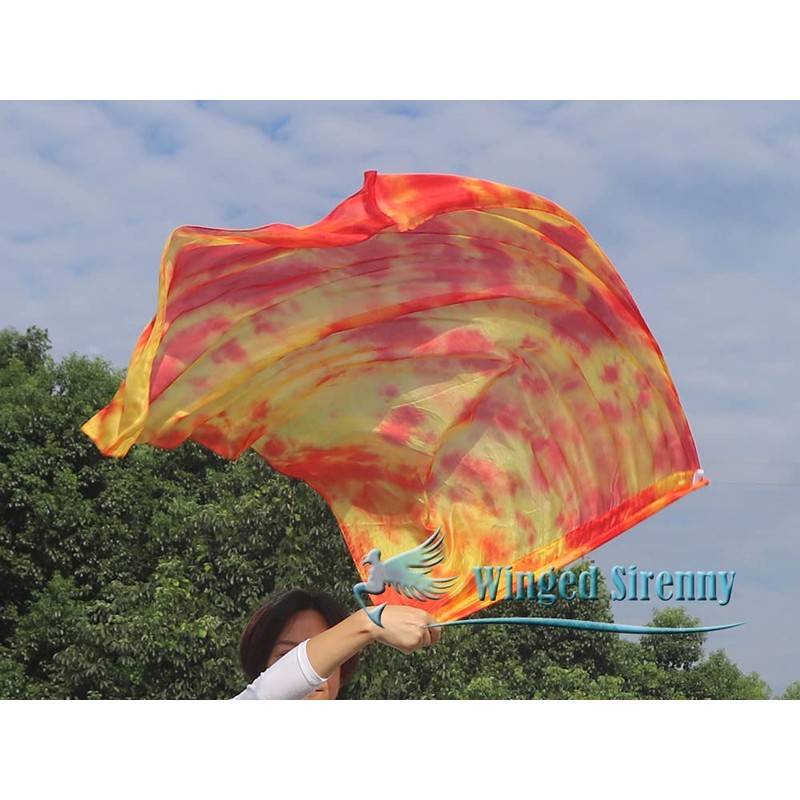 Winged Sirenny Porphetic Praise Dance Worship Flex Flags, (130cm) 50"
