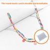 JIEHU 2 Pcs Stretchy White Bracelet String, Bead Elastic Thread,