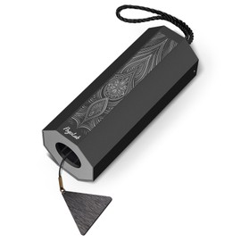 POGOLAB Wind Chimes for Garden, Dm Chord Octagon 8 Notes Meditation Wind Chimes Outdoor Indoor, Ethereal Melody Tone, Aluminum Alloy Chime Bells for Patio, Balcony or Outdoor Space Decor, Black