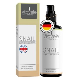 Vitavelle Snail Slime Concentrate Serum - Face Care Against Wrinkles & Hyperpigmentation - Anti Pimple Anti Wrinkle Face Cream for All Skin Types - Anti-Ageing Day Cream with Snail Mucin