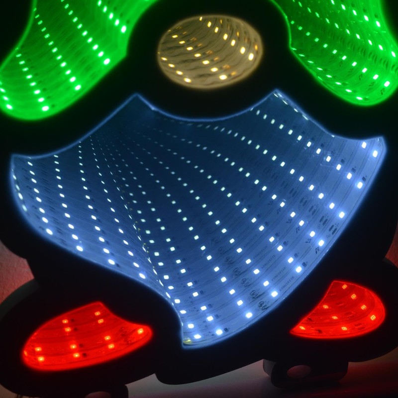 YöL 40cm Infinity LED Colourful Christmas Gonk In Green Hat