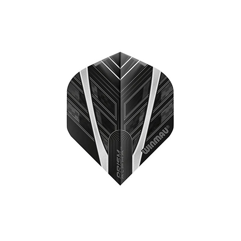 WINMAU Prism Alpha Black & Grey Extra Thick Dart Flights