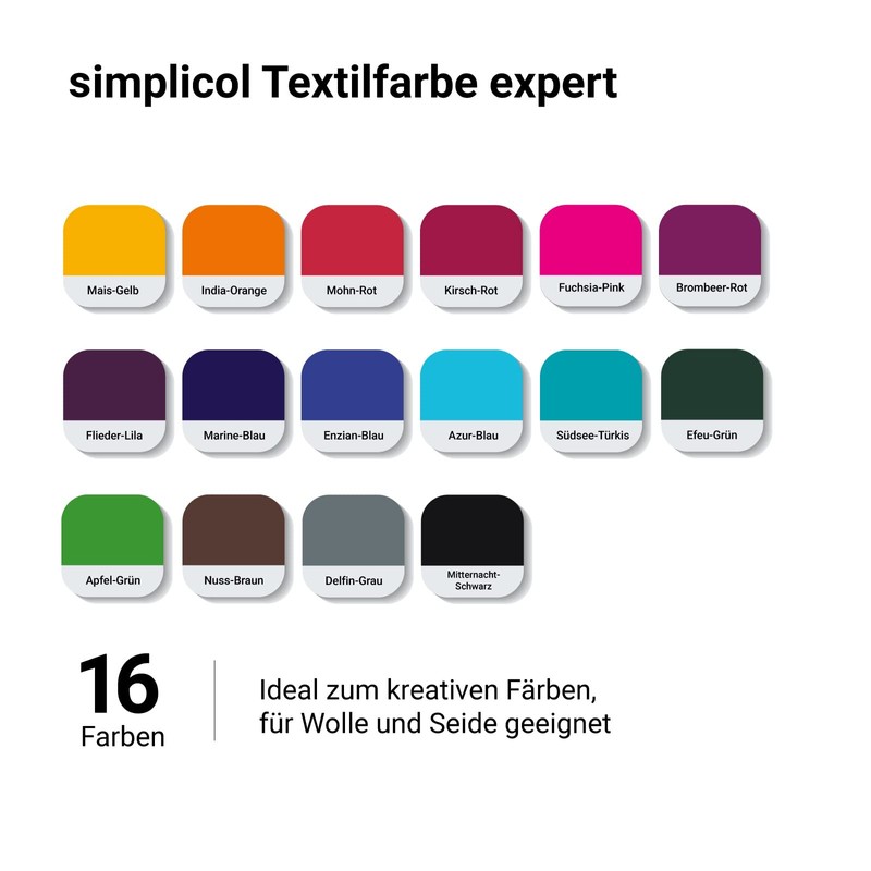 Simplicol Expert Textile Dye for Creative and Easy Dyeing -