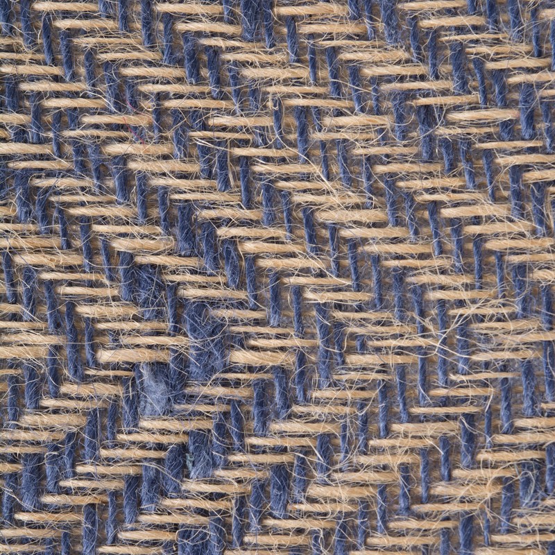 DII Jute Burlap Table Runner, Chevron Blue, 14 x 72