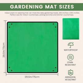 39.4'' x 39.4'' Garden Mat for Potting Plants PE Plant Repotting Mat Waterproof Potting Mat for Indoor Plants Gifts (39.4''x39.4'')