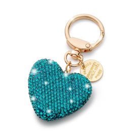 CHUQING Keychain for Women,Crystal Car Keychains with Rhinestone Heart Shape Bling Pretty Key Chains for Girls Birthday Christmas Valentines Day Mothers Day Gifts