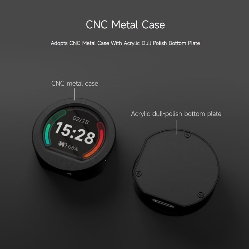 Waveshare RP2040 MCU Board, With 0.99inch Round LCD, Accelerometer And