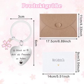 Best Friend Gifts Keyring Girlfriend Birthday Gift for Boyfriend Gift Girlfriend Christmas Gifts for Girlfriend Girlfriend Gift Friendship, Cherry blossom, M