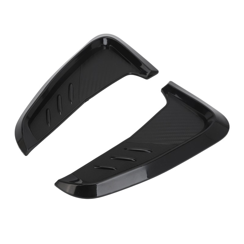 2Pcs Side Mudguard Vent Trim Left Right 20cm Glossy Black