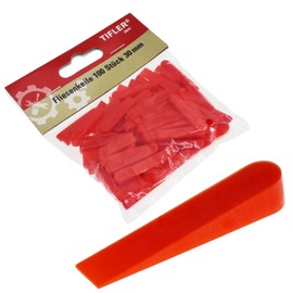Tifler Tile Wedges Pack of 100 30mm 0.5-4.8mm Tile Spacers for Tile Grout Wedges