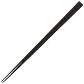 Fukui Craft Chopsticks, SPS Resin Chopsticks, Made in Japan, Dishwasher Safe, Slender Square Chopsticks, Black, 9.3 inches (23.5 cm), Made in Japan