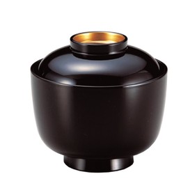 若泉 Lacquerware Dishwasher corresponding to hand 3.1 Equal Hino Small 吸椀 溜 Brim Gold w – 10 – 19 chionoecetes Lacquerware