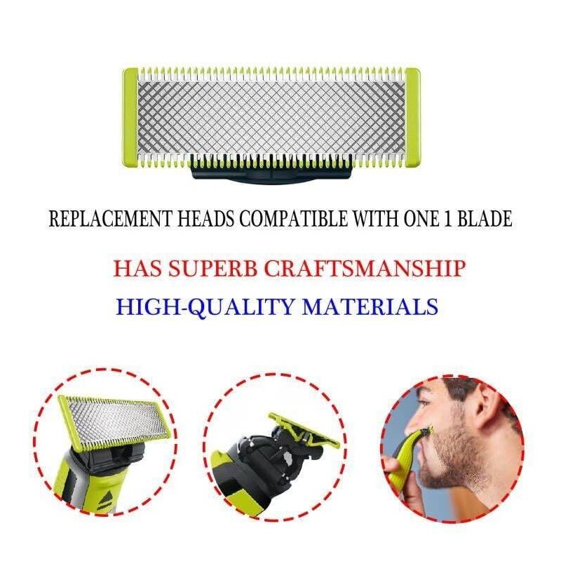 3 Replacement Blades Compatible with Phillips Norellco One 1 Blade,