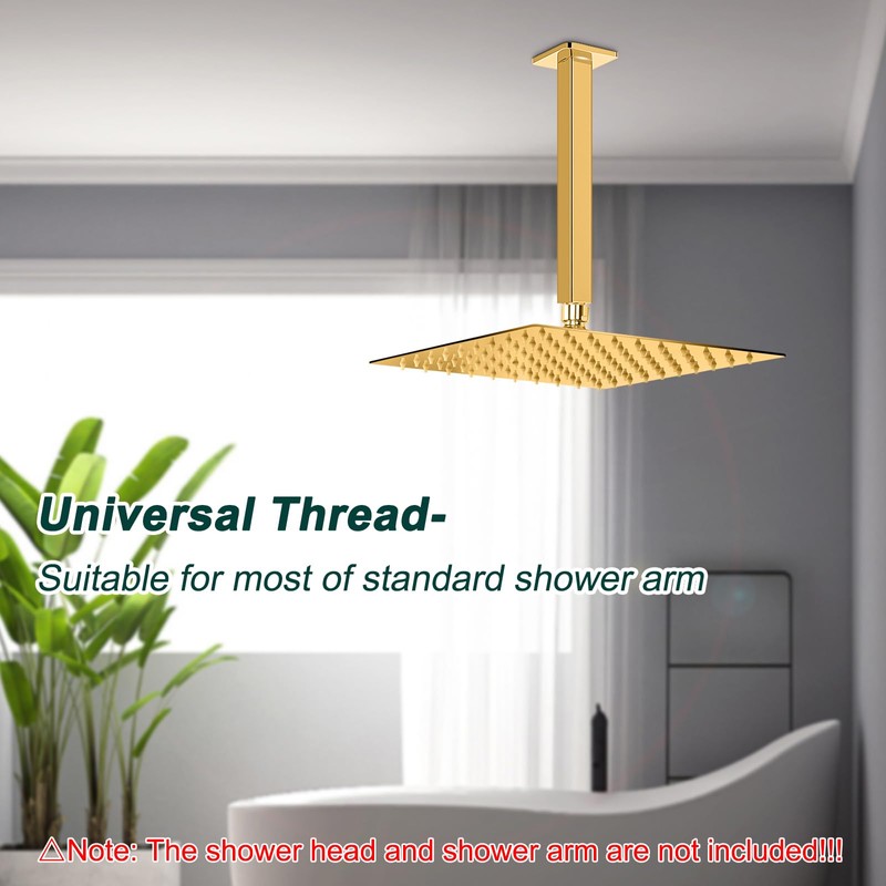 BathAce Shower Arm Flange, Stainless Steel Replacement Wall Split Flange/Escutcheon