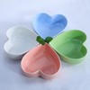 (Blue) - WAIT FLY Heart-Shaped Bowls for Salad Soup Snack