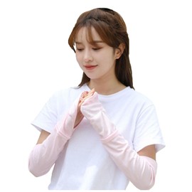 FamGift Arm Cover, Summer, UV Arm Cover, UPF 50+, Protection Against Ultraviolet Rays, Cool, Sweat Absorbent, Quick Drying, Unisex, Prevention, Solid, Good to the Touch, Breathable, Driving, Bicycle,