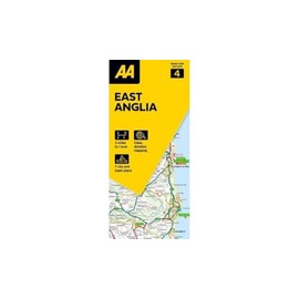 AA Road Map East Anglia (AA Road Map Britain series)