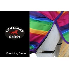 CHALLENGER 76" 1200D Turnout Lightweight Bellyband Rain Horse Winter Blanket Sheet 390B