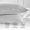 Pikolin Home Pack of 2 Cuti Pillow Covers, Cotton, White,