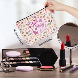 WCGXKO Music Lover Gift Pink Pony Club Makeup Bag Midwest Princess Gift Singer Fans Gift Travel Cosmetic Pouch (Pony Club)
