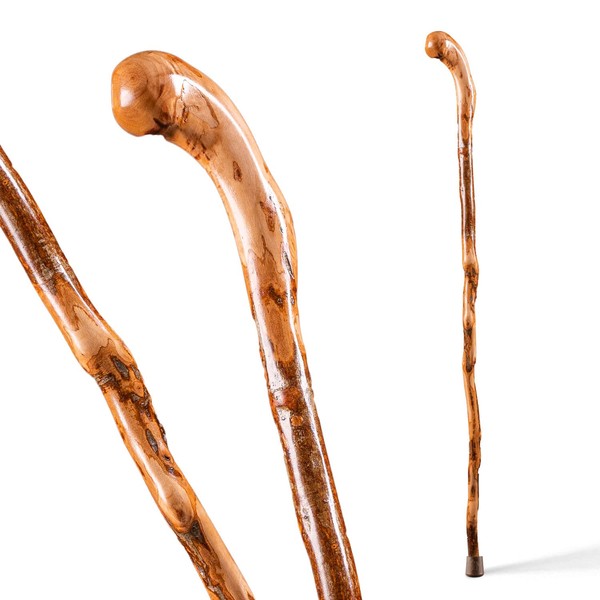 Brazos Walking Cane for Men and Women Handcrafted of Lightweight Wood and made in the USA, Knob Root, 37 Inches