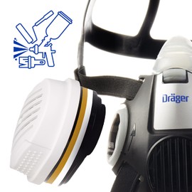 Dräger X-plore Bayonet Combination Filter A2, P3 for Gases and Particles, X-plore