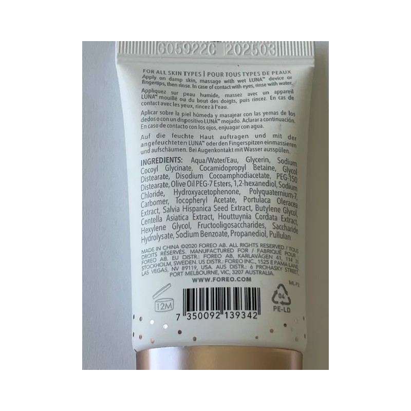 FOREO Micro-Foam Face Cleanser 2-Pack Each 20 ml/ 0.67 fl