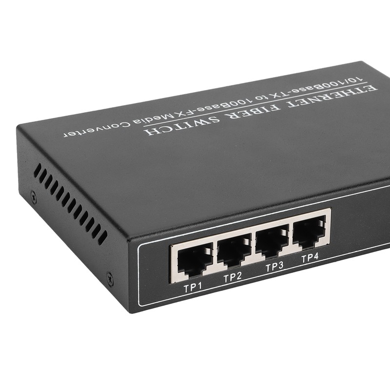 4 Ports Ethernet Fiber Switch TBCMC3414ES20A Plug Play Stable Sturdy
