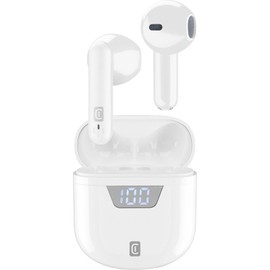 cellularline | Seek - Universal | Bluetooth 5.0 HiFi-Stereokopfhörer mit Ladekoffer - Gesamtautonomie von 15 Stunden - Aufladen 2 Stunden - Reichweite 10 Mt - Universal - Weiß