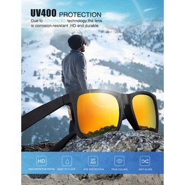 KALIYADI Polarized Sunglasses-for-Men Mens Sunglasses: Classic Polarized Sunglasses with UV Protection for Driving Fishing