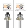 1/4in Shank Architectural Router Bit 4 Flute Round Corner Molding