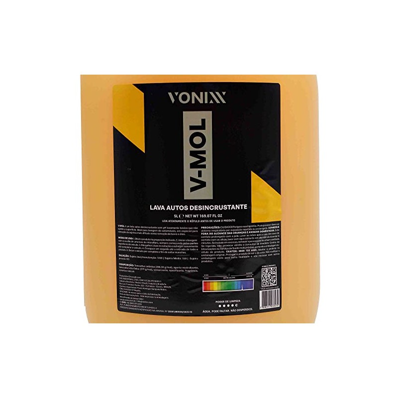 Vonixx V-Mol Shampoo Profesional Quita Lodo 5L | Shampoo Desincrustante