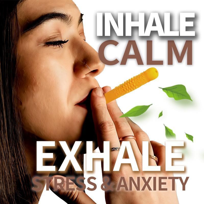 Chewing ventilation stick containing essential oils, used for natural focus