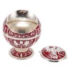 Ball Ashtray with Windproof Lid Retro Dragon Stereoscopic Relief Zinc
