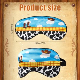 Kids Eye Mask for Sleep, Sleep Mask with Adjustable Strap Cute Cartoon Eye Cover for Kids Soft & Breathable Blindfold for Boys Girls Sleeping Travel Party Supply