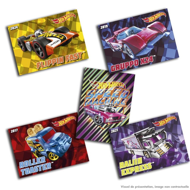 Panini Hot Wheels Trading Cards Box of 24 Sleeves +