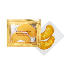 BTONE 10 Gold Under Eye Patches - 24k Collagen Powder Gold Eye Mask, Under Eye Patches for Dark Circles & Puffy Eyes Treatment Eye Gel Pads to Reduce Eyebags & Lifts Your Skin Anti Aging Gel Eye Mask