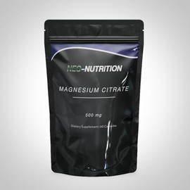 Magnesium Citrate 500MG for Calm, Relaxation, Constipation & Digestion Health Support | High Absorption Supplement with Elemental Magnesium Oxide | Non-GMO, Soy-Free | 60 Capsules