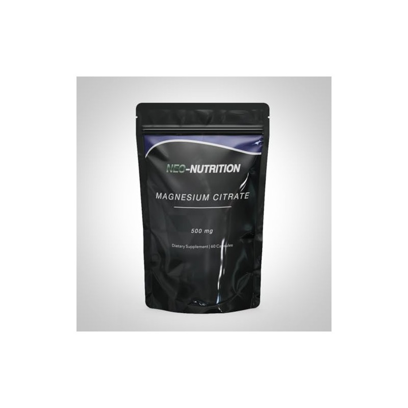 Magnesium Citrate 500MG for Calm, Relaxation, Constipation & Digestion Health