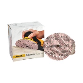 Mirka Ultimax Ligno Ø 125mm sanding discs Velcro Multifit/grit 60/50 pieces/multi-perforation/for sanding wooden surfaces