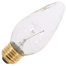 Satco S3365 120V Medium Base 25-Watt F15 Light Bulb, Aurora
