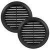 Vent Systems 4'' Inch - Pack of 2 - Black