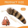 IKOPFLN Fox Tail Pendant, Key Ring Bag Accessories, Car Key