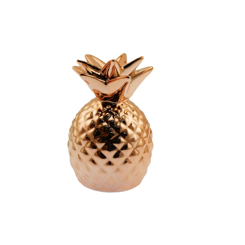 speed mao Ceramic Pineapple Shaped Coin Bank Pink Gold